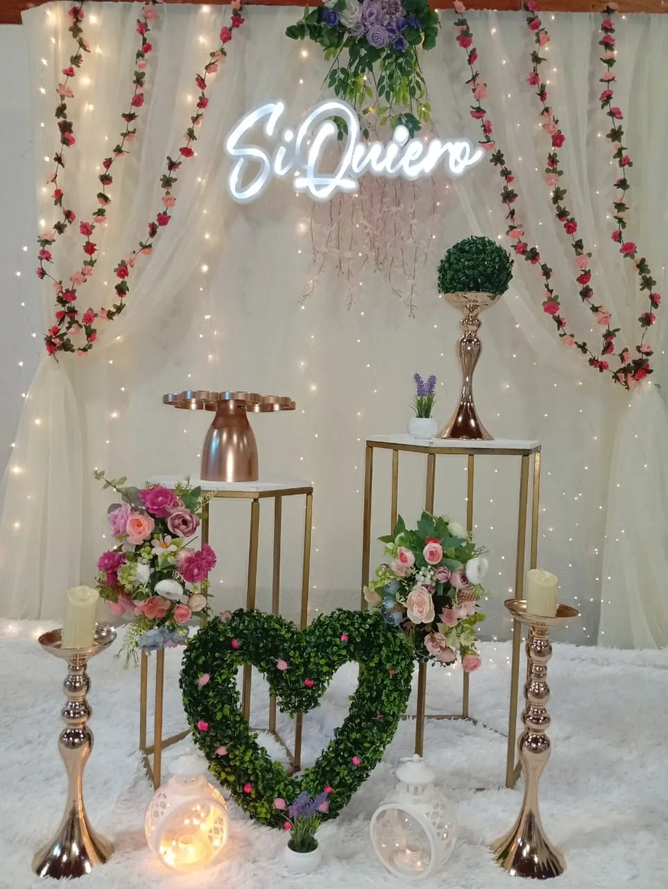 Backdrop romántico por Bennu Eventos
