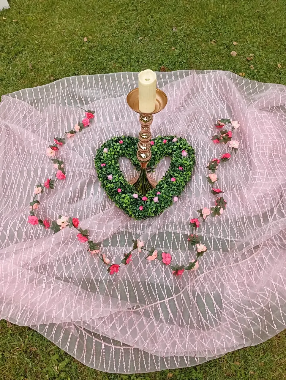 Detalle decorativo con corazón por Bennu Eventos